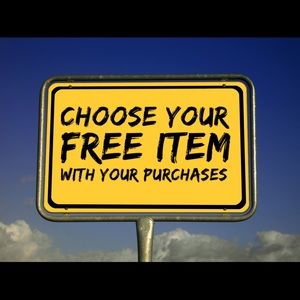 Free item with purchases 30$ and over 🤩